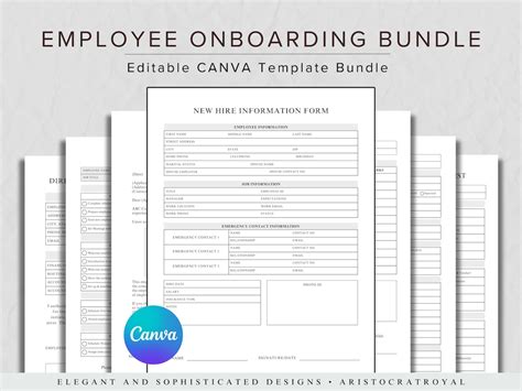 Employee Onboarding Template Bundle, New Hire Checklist Bundle, New ...