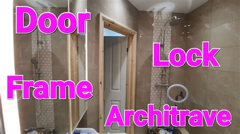 Door Bathroom Lock Frame Architrave Fitting Monta Drzwi Zamka