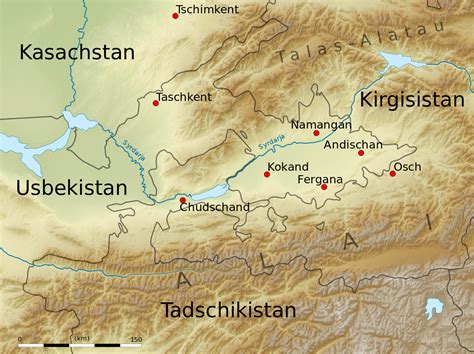 Fergana Valley | Geografía, Ruta de la seda, Mapas