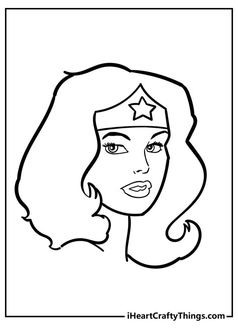 Woman Face Coloring Pages Coloring Nation