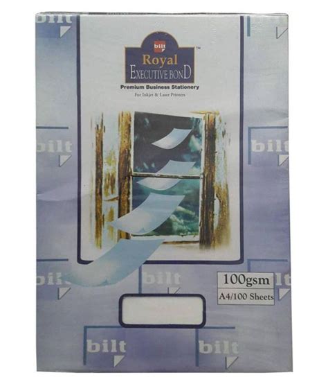 Royal Executive Bond A Size Paper Ream Gsm Sheets White