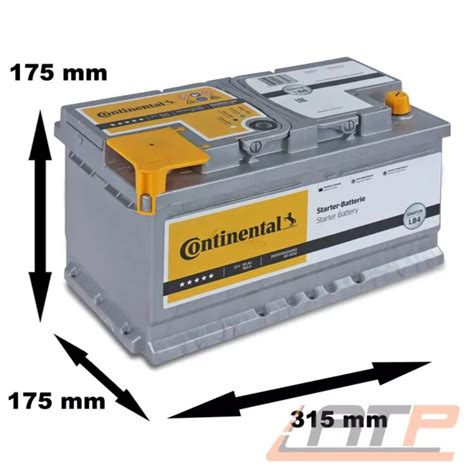 CONTINENTAL AUTOBATTERIE 12V STARTERBATTERIE 60Ah 580A LB4 10g BATTERIE