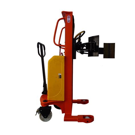 Kg Portable Handing Paper Roll Turner Semi Automatic Pallet Stacker