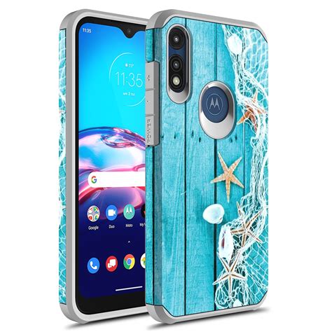 Moto E 2020 Case KAESAR Slim Hybrid Dual Layer Shockproof Hard Cover