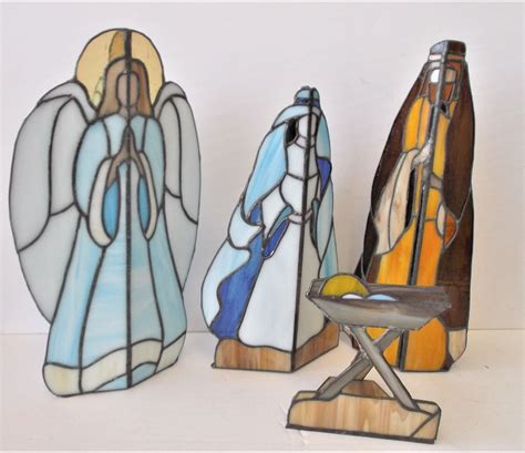 Stained Glass Nativity Scene