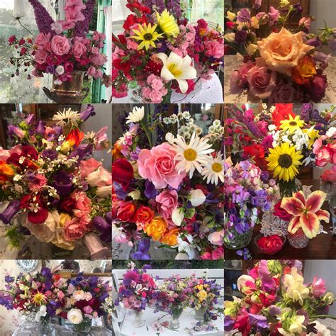 I made a collage of bouquets from this year. : flowers