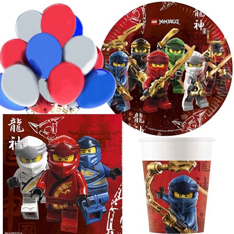 Zestaw Urodzinowy Lego Ninjago Klocki Talerzyki