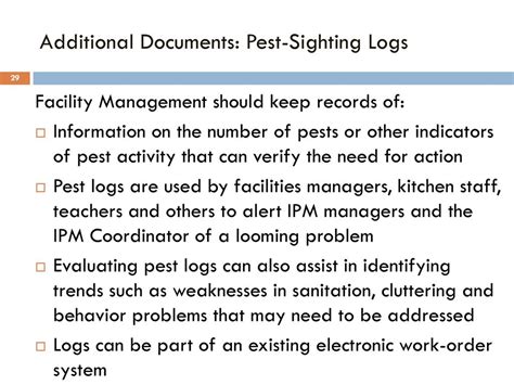 Facility Manager Ipm Plan And Policy Ppt Download