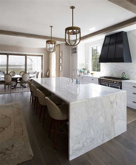 Trendy And Chic Waterfall Countertop Ideas Digsdigs