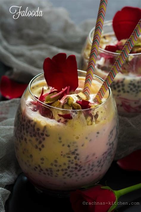 Falooda Recipe How To Make Falooda Kulfi Falooda Rachna S Kitchen