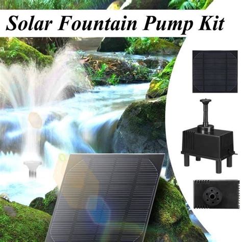 Ywei Pompe Eau Solaire De Fontaine De Jardin Solaire Avec D Bit