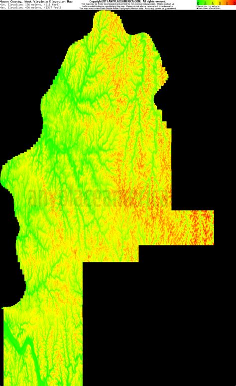 Free Mason County, West Virginia Topo Maps & Elevations