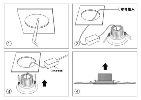 downlight installation diagram downlight installation method downlight