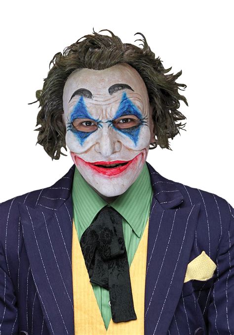 Mask Costume For Clown Joker Cosplay Latex Man Smile Mask With Long