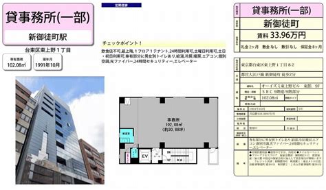 東京都台東区東上野1 8 2御徒町駅オーイズミ東上野ビル東館の賃貸事務所 貸事務所 ・貸店舗 詳細ページ｜東京オフィスmove 4918