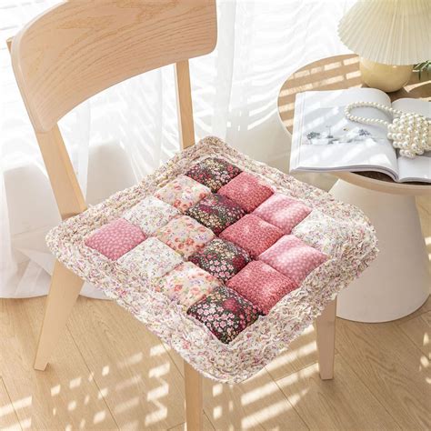 Amazon Huierxun Flower Patchwork Chair Cushions For Dining Chairs