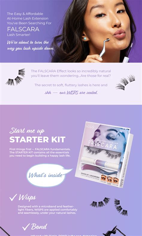 Kiss Falscara Eyelash Diy Lash Extension Starter Kit Hishop