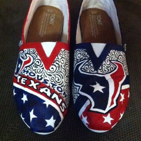 Custom Painted Texans Shoes Hand Painted Shoes Painted Shoes Shoes