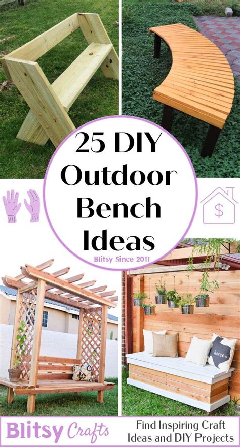 25 Free DIY Outdoor Bench Plans - Blitsy