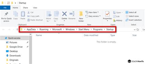 Where Is The Location Of Startup Folder In Windows Stackhowto