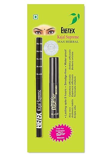 Buy Eyetex Combo Pack Kajal Supreme Max Herbal G Dazller