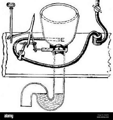 Alexander Cummings S Bend Flush Toilet Patent 1775 Stock Photo Alamy