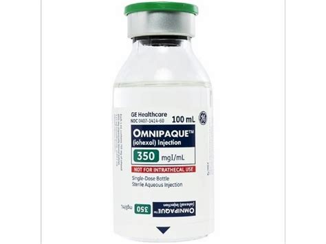 Ge Healthcare Omnipaque Mg Injection Packaging Type Bottle At Rs