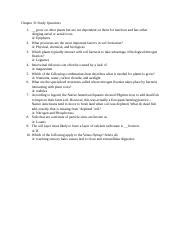 Biol Chapter Study Questions Docx Chapter Study Questions