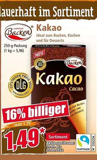 Backen Kakao Angebot Bei Norma Prospekte De