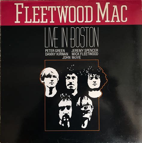 Album Live In Boston De Fleetwood Mac Sur CDandLP