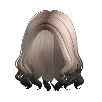 Medium Length Curly Loose Hair Platinum Black Roblox Item Rolimon S