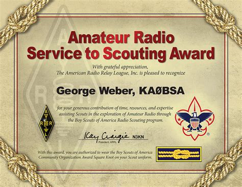 Merit Badge Award Card Template