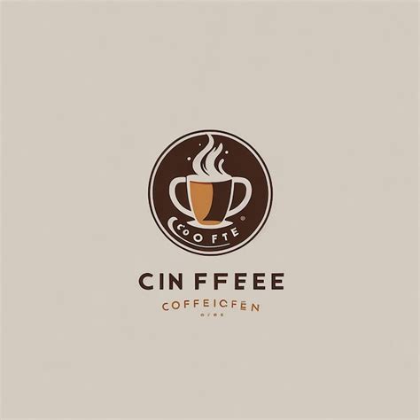 Diseño de logotipo de café vectorial limpio simple Foto Premium