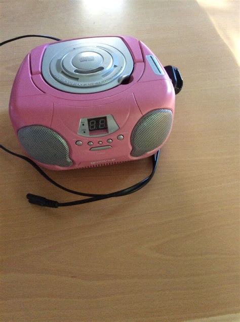 Groov E Boombox Gv Ps713 Pk Portable Cd Player With Radio Pink Vgc In Trinity Edinburgh