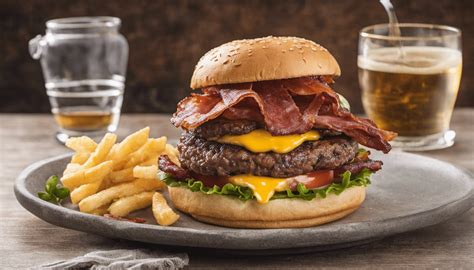 Angus Beef Burger With Bacon And Cheese Your Gourmet Guru