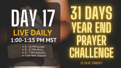 Day Day Prayer Challenge Youtube