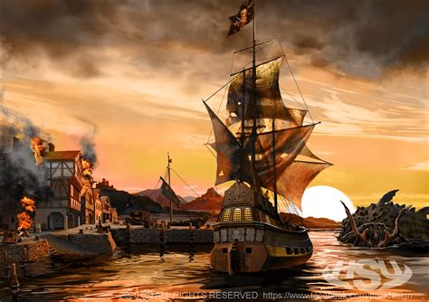 Pirate Dock Commissioned Book Cover On Behance