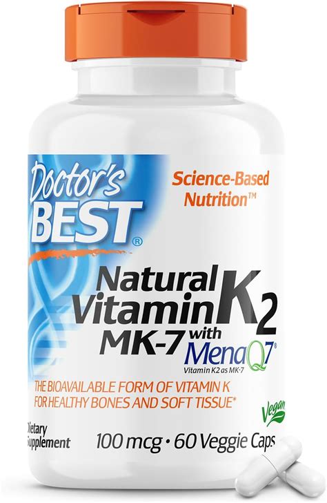 Doctors Best Vitamina K Mk Natural Con Menaq Suplemento De