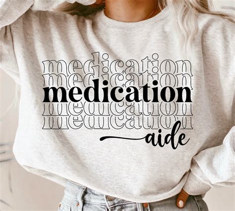 Medication Aide Svg Med Aide Svg Certified Medication Aide Shirt Svg