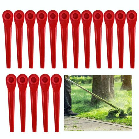 100x Kunststoffmesser Ersatzmesser für Gardena Rasentrimmer EasyCut Li