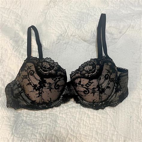 Victorias Secret Nude And Black Lace With Depop