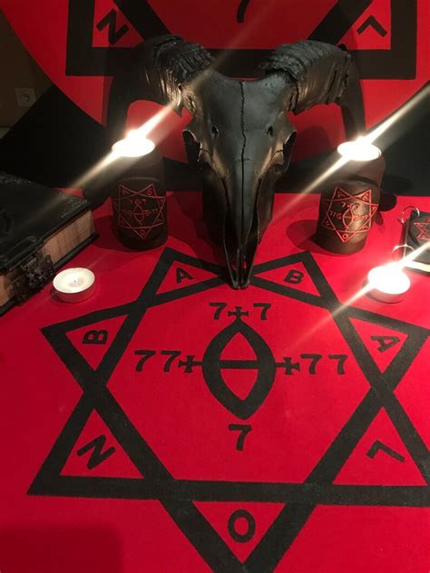 Babalon Tablecloth Thelema Crowley Babalon Sigil Altar Tool Etsy