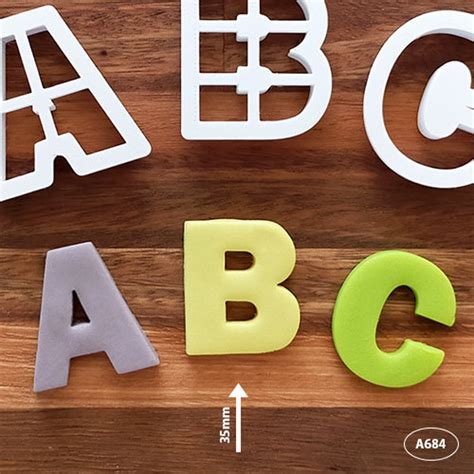 Mm Cm High Alphabet Letter Fondant Cutters A Z Available