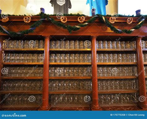 Interior View of the Hofbrauhaus German Restaurant Editorial Stock ...