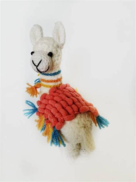 Llama Stuffed Animal Crochet Toy White Llama Plush Llama Etsy