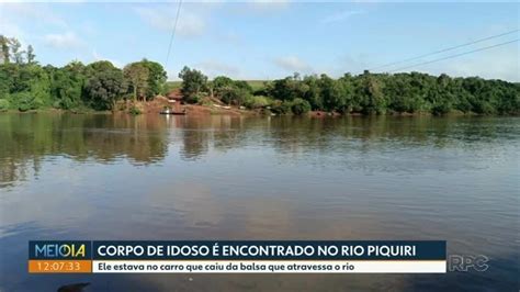 Corpo de idoso que estava desaparecido após carro cair de balsa é