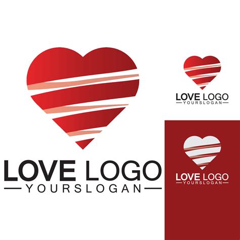 Love logo design,Heart shape logo design Vector 7407494 Vector Art at Vecteezy