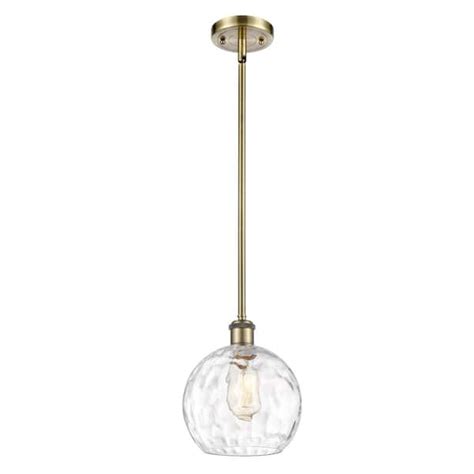 Innovations Athens Water Glass 60 Watt 1 Light Antique Brass Shaded