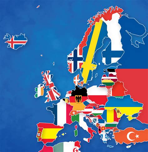 Map of European Flags by ajmedwards on DeviantArt