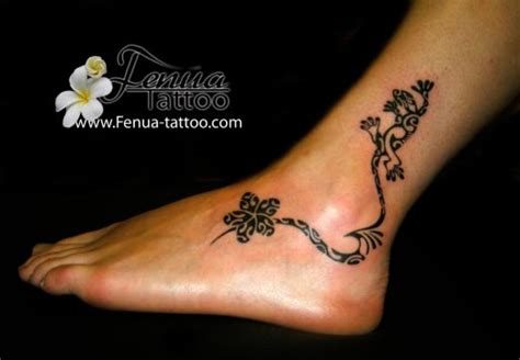 B Tatouage Polynesien Sur Le Pied Tatouage Polyn Sien Tatoouages